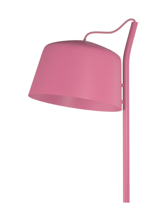 Alphab2b Stehleuchte H134xW30cm mit Fassung für E27 Lampe in Rosa Farbe