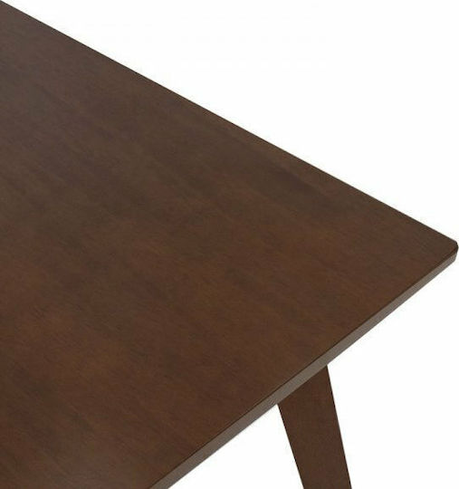 Benson Τραπέζι Κουζίνας Ξύλινο Καρυδί 120x75x75εκ.