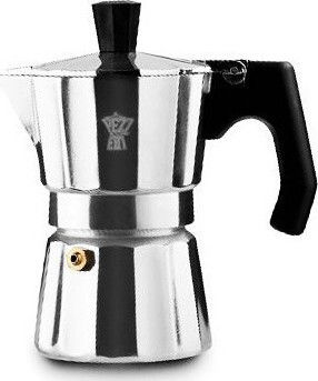 Pezzetti Luxexpress Stovetop Espresso Pot for 2Cups Silver