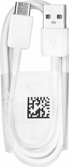 Samsung USB 2.0 Cable USB-C male - USB-A Λευκό 1.5m EP-DW700CWE Bulk