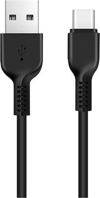 Hoco X20 Flash USB 2.0 Cable USB-C male - USB-A male Black 2m