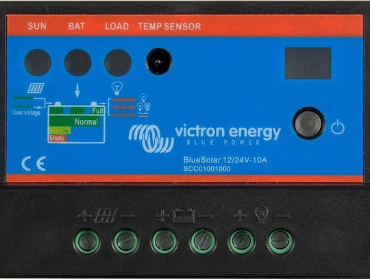 Victron Energy BlueSolar PWM-Light 12/24-10 Ρυθμιστής Φόρτισης 24V 10A