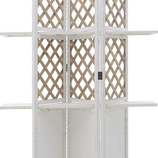 Inart Διακοσμητικό Παραβάν Ξύλινο με 3 Φύλλα 160x180cm