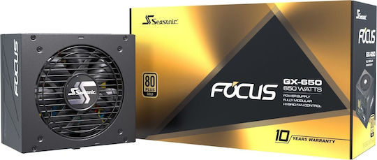 Seasonic Focus GX 650W Τροφοδοτικό Υπολογιστή Full Modular 80 Plus Gold