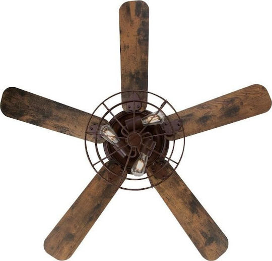 Westinghouse Barnett Ventilator De Tavan 122cm Cu Lentile De Mărire Maro
