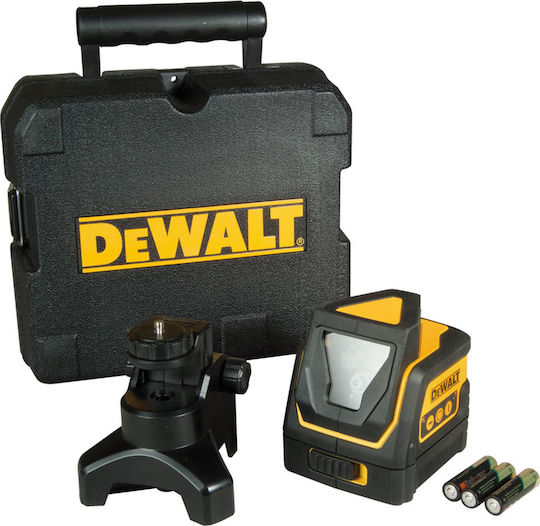 DEWALT DW0811 Αυτορυθμιζόμενο Γραμμικό Αλφάδι Laser Κόκκινης Δέσμης 1.5V με Εύρος Εργασίας 30m