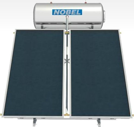 Nobel Classic 160 Liter Glass Tank Solar Water Heater with Double Heating Sources and 3m² Solar Collector