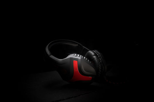 Zeroground HD-1200G Soji v2.0 Over Ear Gaming Headset με σύνδεση 3.5mm / 2x3.5mm Κόκκινο
