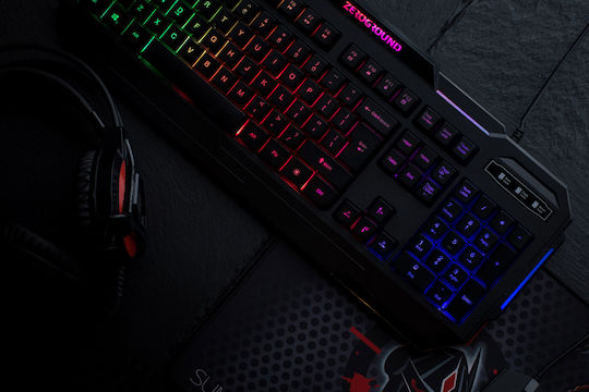 Zeroground KB-1900GUHMS Sumiko Bundle Σετ Gaming Πληκτρολόγιο με Φωτιζόμενα πλήκτρα & Ποντίκι (Αγγλικό US)