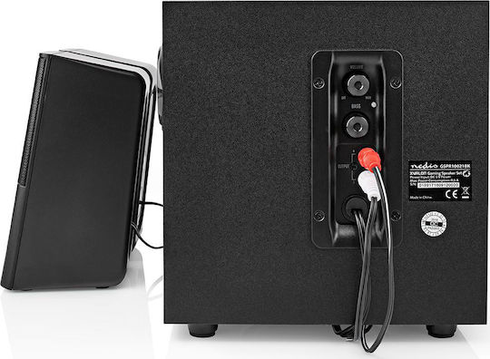 Nedis GSPR10021BK Difuzoare de Calculator 2.1 cu Putere 33W în Negru Culoare