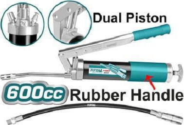 Total Fettpresse Hand mit doppeltem Arbeitskolben 0.6kg