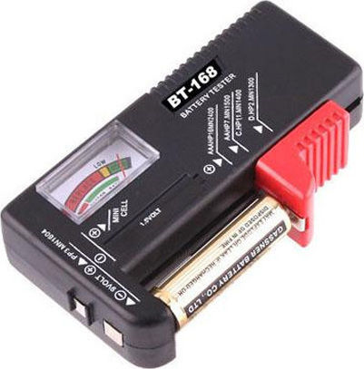 BT-168 Analog Battery Tester with Battery Size Adjustment Lever