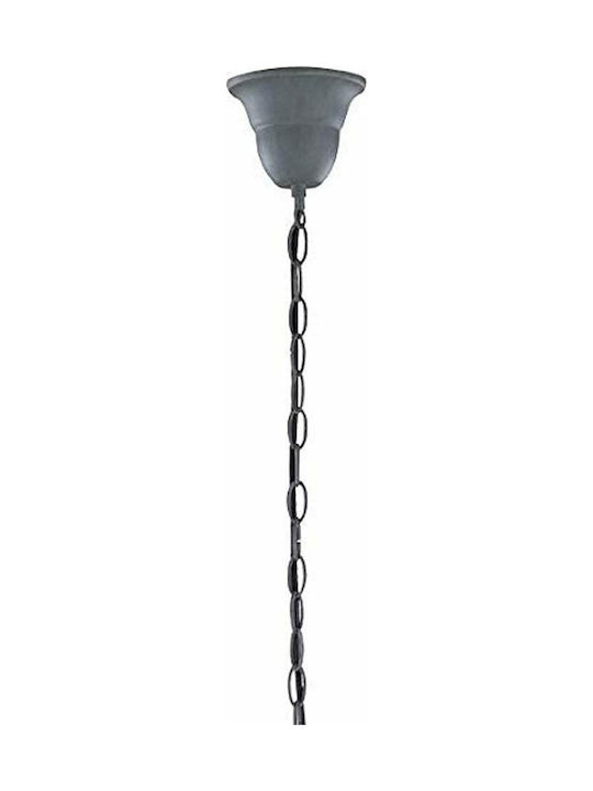 Trio Lighting Cortez Πολυέλαιος 3xE14 Ø66cm με Καπέλα Γκρι 110600378