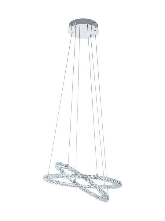 Eglo Varrazo Kronleuchter LED mit Kristallen Transparent 31667