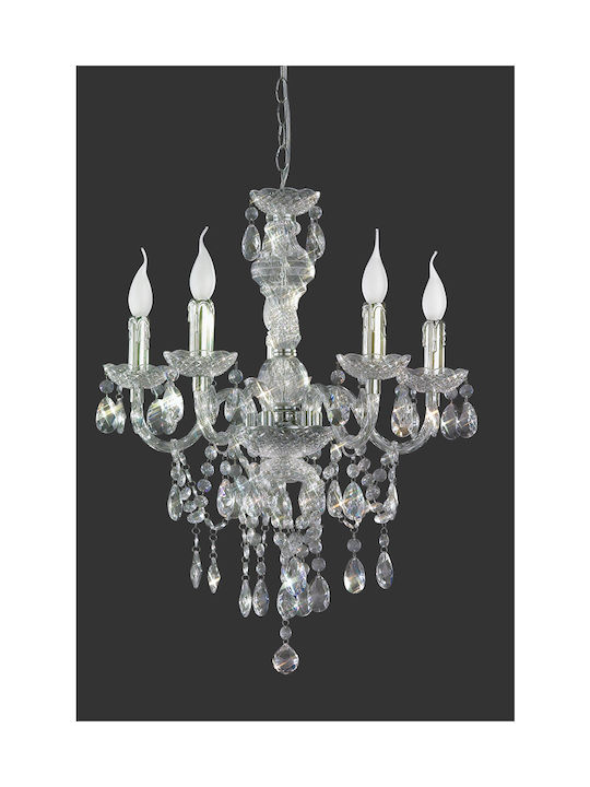 Trio Lighting Luster Chandelier Candlestick 5xE14 Transparent R1107-00