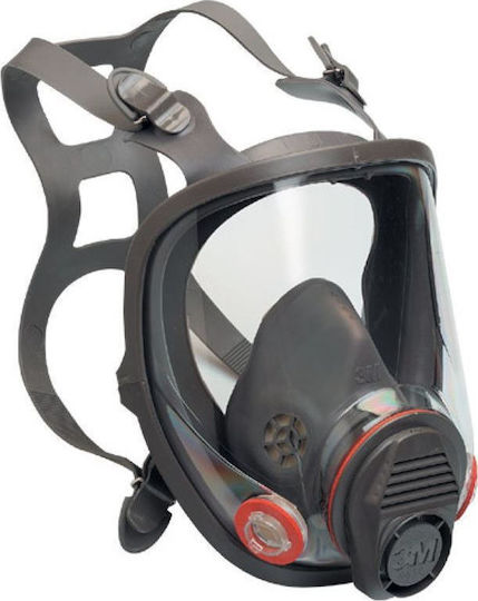 3M Mask Full Face without Filters 6800 Gray