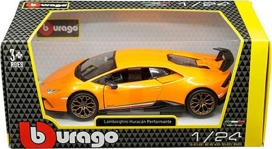 Bburago Lamborghini Lamborghini Huracan Performante Metall Modellfigur Auto Orange im Maßstab 1:24