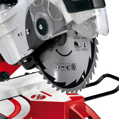 Einhell TC-SM 2131 Dual Φαλτσοπρίονο Συρόμενο με Ισχύ 1800W, Οδηγό Laser & Δίσκο Κοπής Διαμέτρου 210mm