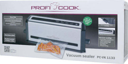 Profi Cook Vacuum Sealer External with Maximum Sealing Length 280mm Automatic PC-VK 1133