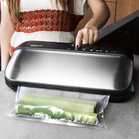 Cecotec Vacuum Sealer External With Maximum Sealing Length 200mm Automatic Sealvac Steel