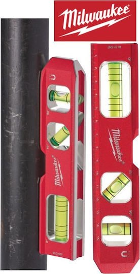 Milwaukee Billet Torpedo Spirit Level Aluminum Magnetic 17cm with 3 Eyes