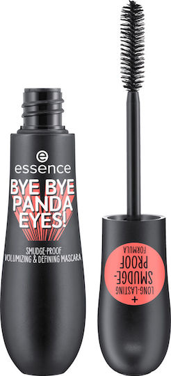 Essence Bye Bye Panda Eyes! Smudge Proof Volumizing & Defining Mascara für Band & Eisstockschießen 01 Black 16ml