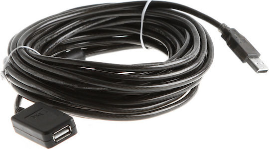 TrustWire USB 2.0 Cable USB-A male - USB-A female Μαύρο 20m 16250