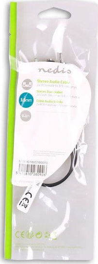 Nedis Μετατροπέας RCA 2x male σε 3.5mm female (CAGP22255BK02)