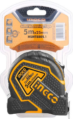 Ingco Tape Measure with Auto-Rewind 25mm x 5m