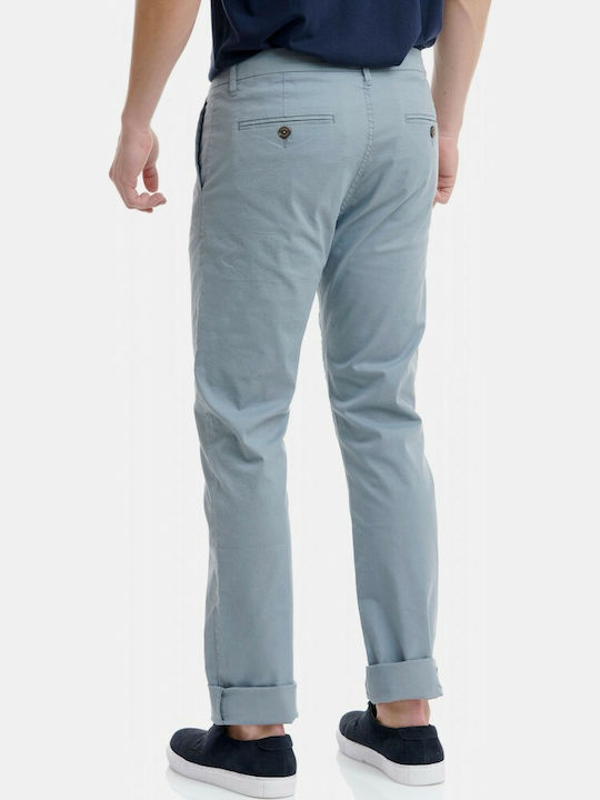 Funky Buddha Herrenhose Chino Elastisch Dusty Blue FBM002-001-02