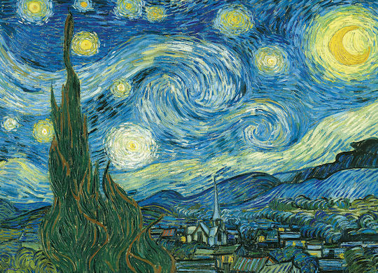 Starry Night by Van Gogh Puzzle 2D Smart Cut Design 1000pcs 6000-1204