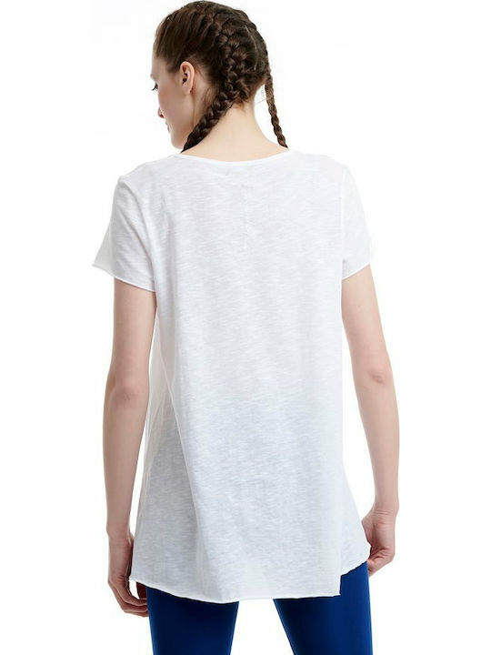 BodyTalk 1201-903528 Γυναικείο Αθλητικό T-shirt Λευκό