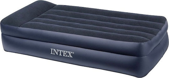 Intex Inflatable Sleeping Mattress Single with Built-in Electric Pump Pillow Rest Raised 191x99x42εκ.