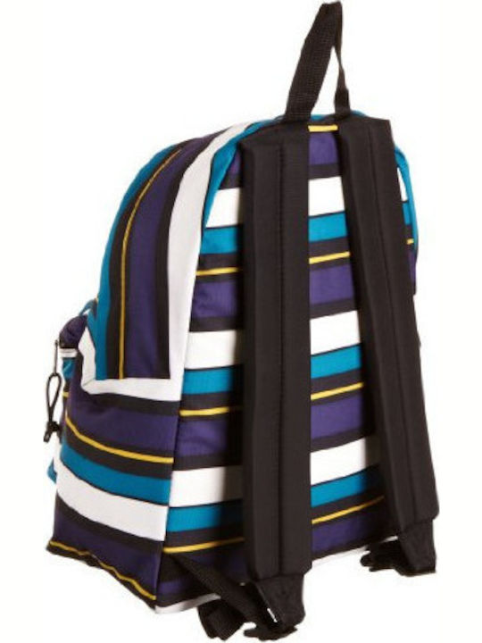 Eastpak Padded Pak'r Streak Navy School Backpack for Junior High-High School Multicolour 24 Litres 30 x 18 x 40 cm