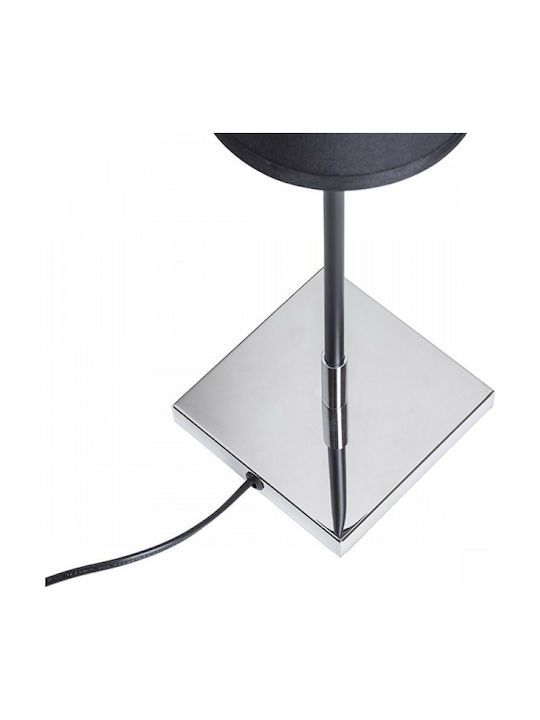 Rendl Light Studio Lulu Table Metall Tischlampe für Fassung E27 mit Schwarz Schirm und Basis