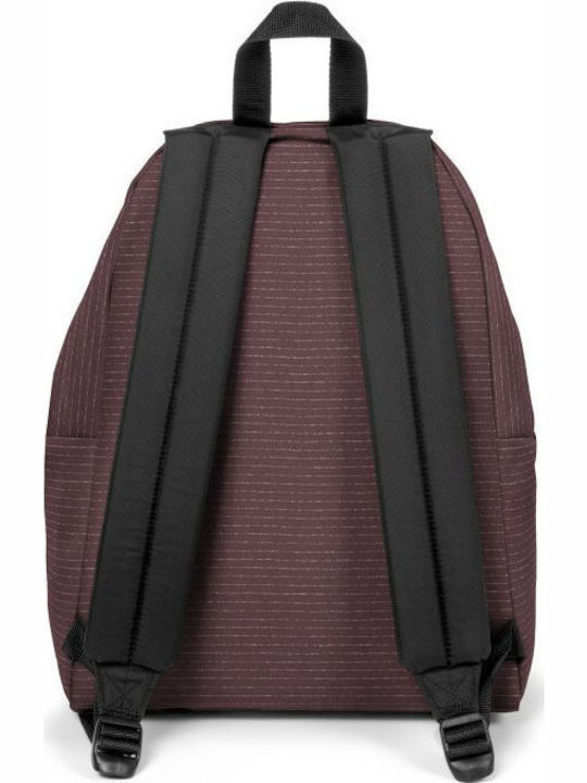 Eastpak Padded Pak'r Melange Druck Linien Schulranzen Rucksack Junior High-High School in Braun Farbe 24Es