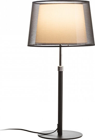 Rendl Light Studio Esplanade Table Πορτατίφ με Γκρι Καπέλο και Μαύρη Βάση