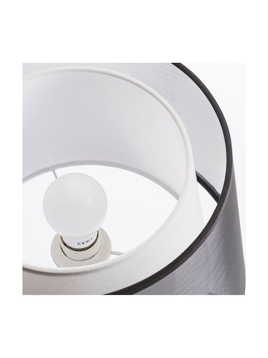 Rendl Light Studio Esplanade Table Πορτατίφ με Γκρι Καπέλο και Μαύρη Βάση