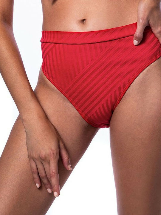 Performance Bikini Ψηλόμεσο Κόκκινο