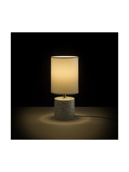 Rendl Light Studio Camino Table With Shade Πορτατίφ με Λευκό Καπέλο και Λευκή Βάση