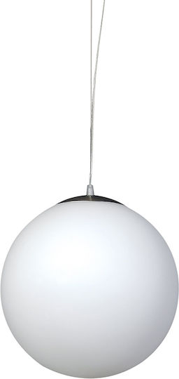 Inlight 4253Γ Hängelampe Weiß Kugel mit Fassung E27 30x30cm.