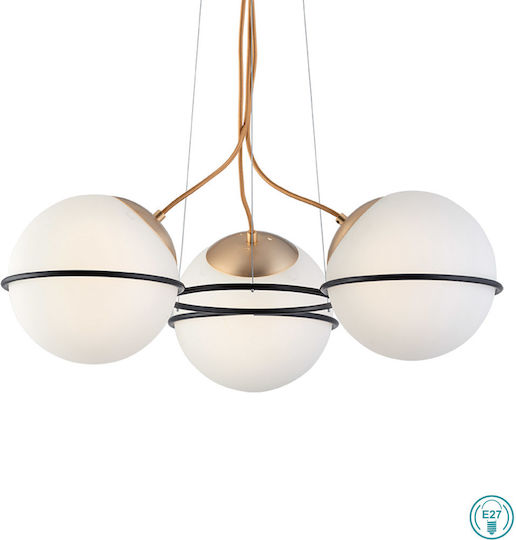Viokef Ferero Pendant Light White with Socket E27 60x600cm