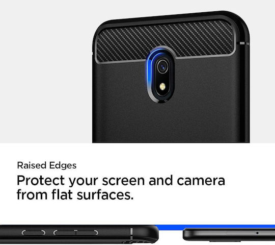 Spigen Rugged Armor Back Cover Silicone Black (Redmi 8A)
