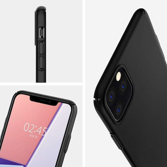 Spigen Thin Fit Air Back Cover Πλαστικό Μαύρο (iPhone 11 Pro Max)