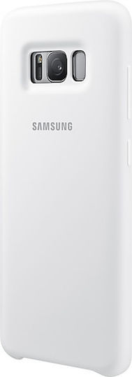 Samsung Back Cover Σιλικόνης Λευκό (Galaxy S8)