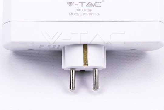 V-TAC T-Shaped Wall Plug 3 Positions