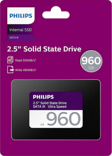 Philips S130 SSD 960GB 2.5 Inch SATA III Connection