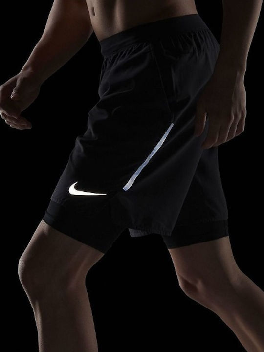 Nike Distance 2-In-1 Αθλητική Ανδρική Βερμούδα Dri-Fit Μαύρη