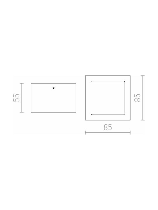 Rendl Light Studio Deza Plafonieră de Tavan Baie 8.5buc Argintiu cu Soclu G9