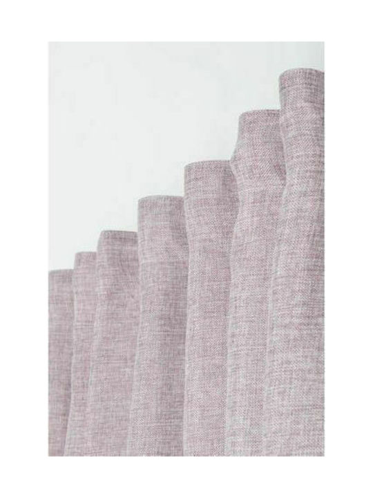 Mc Decor Curtain with Pencil Pleat Lino Violet 200x270cm